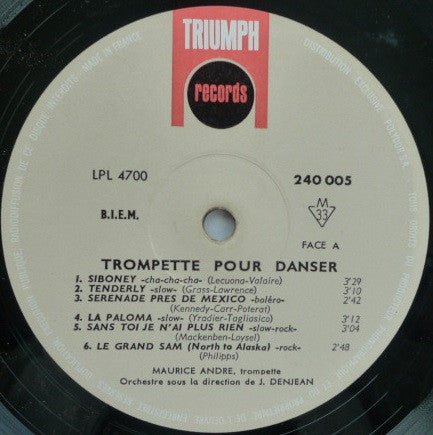 (Occasion) Maurice André – Trompette Pour Danser [Vinyle 33Tours]