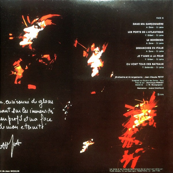 (Occasion ) Serge Lama – La Vie Lilas [Vinyle 33 Tours]