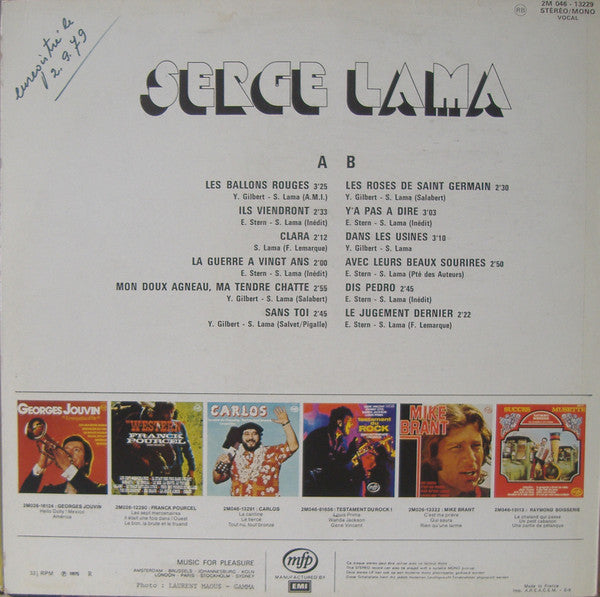 (Occasion) Serge Lama Serge Lama [Vinyle 33Tours]
