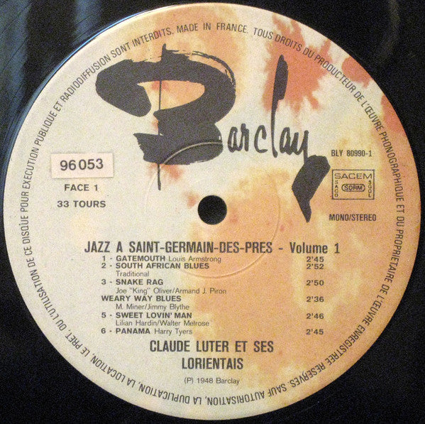 (occasion) Various – Jazz A Saint-Germain-Des-Prés (1947-1955) [Vinyle 33 Tours]x