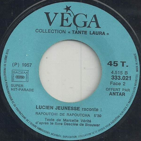 (Occasion) Lucien Jeunesse – Raconte [Vinyle 45 Tours]