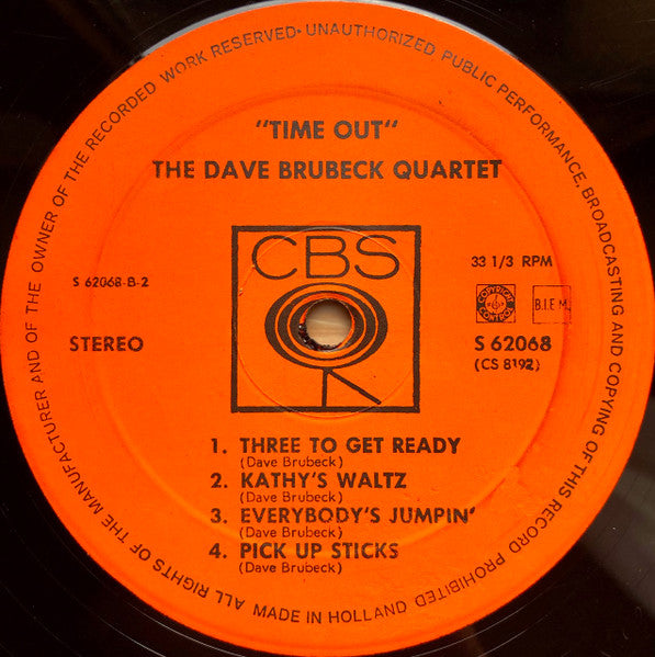 (Occasion ) The Dave Brubeck Quartet – Time Out [Vinyle 33 Tours]