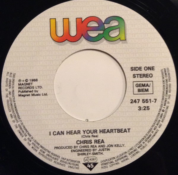 (Occasion) Chris Rea – I Can Hear Your Heartbeat [Vinyle 45 Tours]