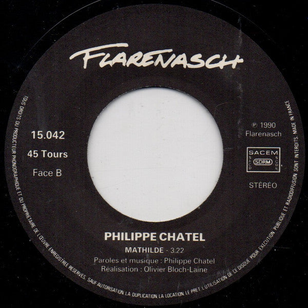 (Occasion) Philippe Chatel – Rock'n'roll Bémol [Vinyle 45Tours]