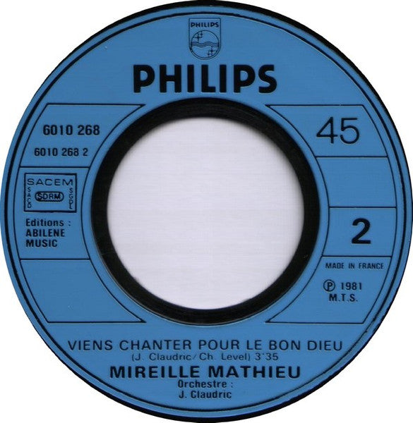 (Occasion)Mireille Mathieu – Bravo Tu As Gagné [Vinyle 45Tours]