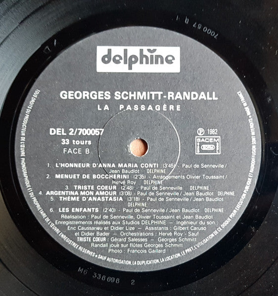 (occasion) Georges Schmitt Randall – La Passagère [Vinyle super 33 Tours]