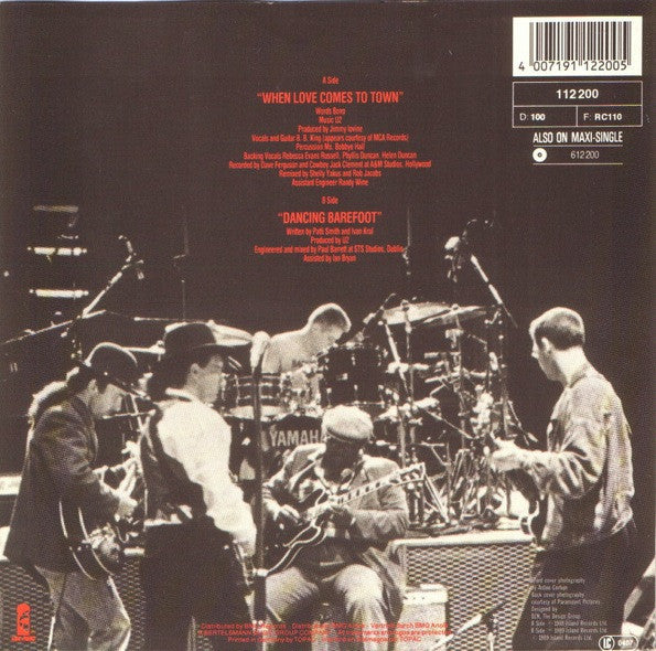 (Occasion) U2 With B.B. King – When Love Comes To Town [Vinyle 45 Tours] (Copie)