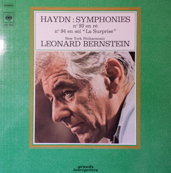 (occasion) Haydn – Leonard Bernstein, New York Philharmonic – Symphonies N°93 & N°94 [Vinyle 33 Tours]