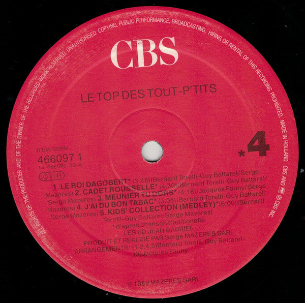 (occasion) Le Top Des Tout-P'tits [Vinyle 33 Tours]
