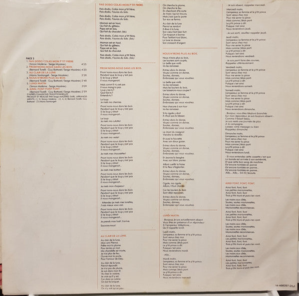 (occasion) Le Top Des Tout-P'tits [Vinyle 33 Tours]