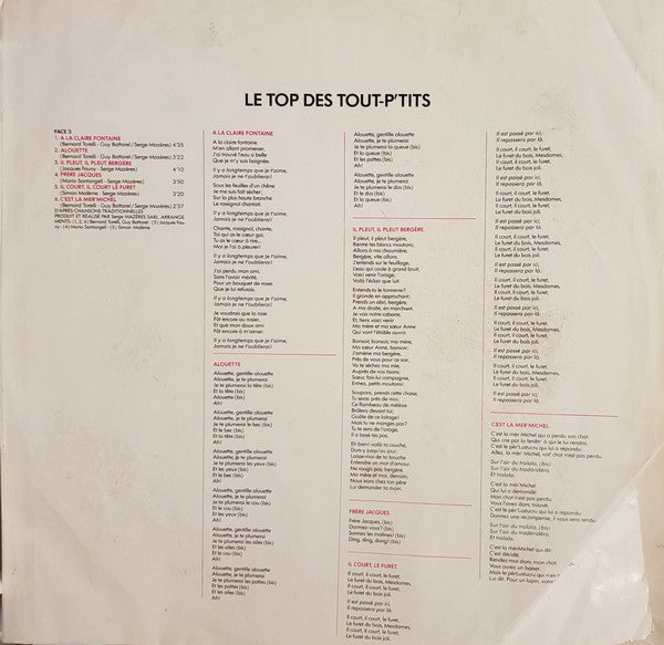 (occasion) Le Top Des Tout-P'tits [Vinyle 33 Tours]