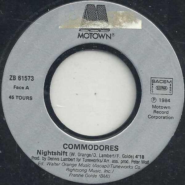 (Occasion) Commodores – Nightshift [Vinyle 45 Tours]