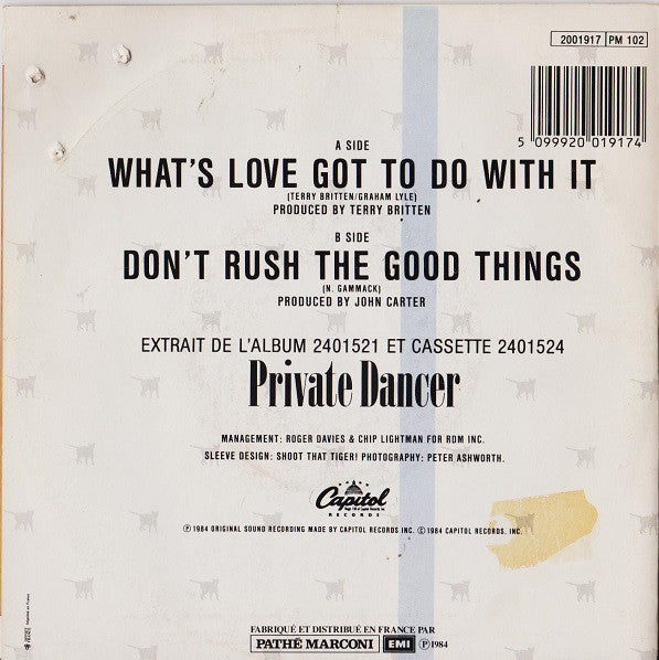 (Occasion) Tina Turner – What's Love Got To Do With It [Vinyle 45 Tours]