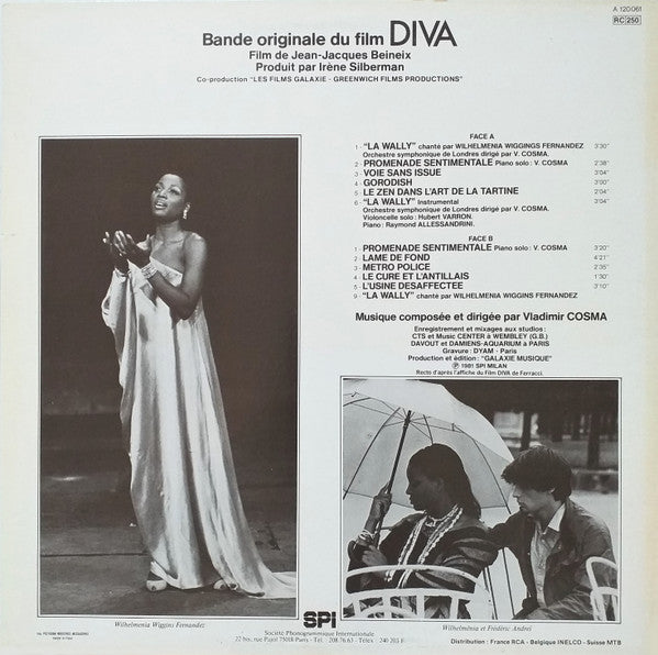 Vladimir Cosma – Diva (Bande Originale Du Film) [Vinyle 33Tours]