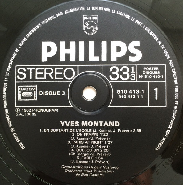 (occasion) Yves Montand 3 [Vinyle 33 Tours]