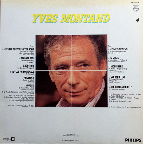 (occasion) Yves Montand 4 [Vinyle 33 Tours]