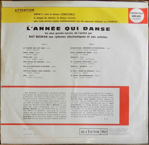 (Occasion) Nat Bigwan – L'Année Qui Danse [Vinyle 33Tours]