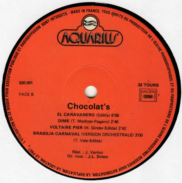 (Occasion) Chocolat's – Brasilia Carnaval [Vinyle 45 Tours]