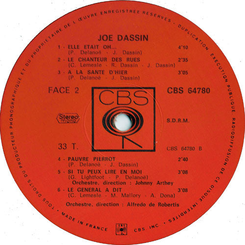 (occasion)Joe Dassin – Joe Dassin[Vinyle 33 Tours]