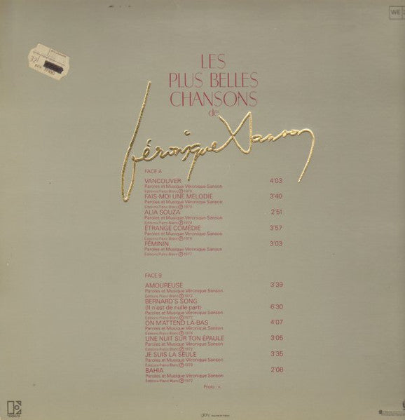 (occasion) Véronique Sanson – Les Plus Belles Chansons De Véronique Sanson [Vinyle 33 Tours]