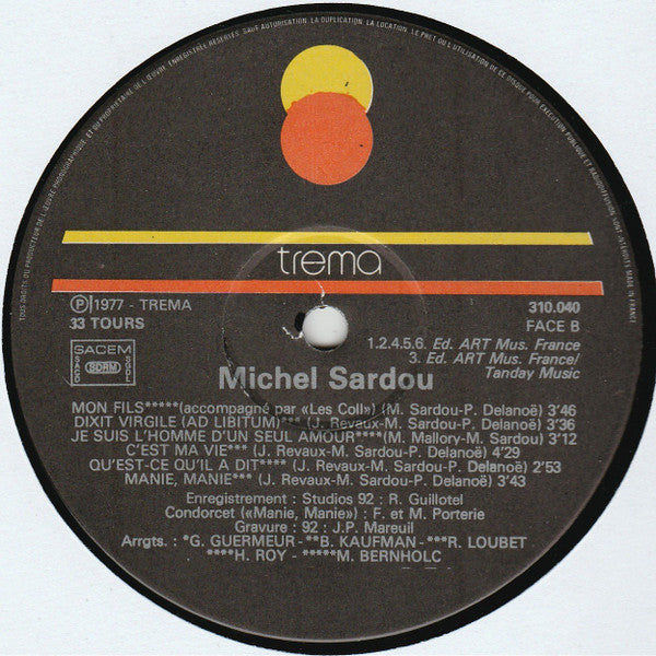 (Occasion) Sardou* – Sardou [Vinyle 33 Tours]