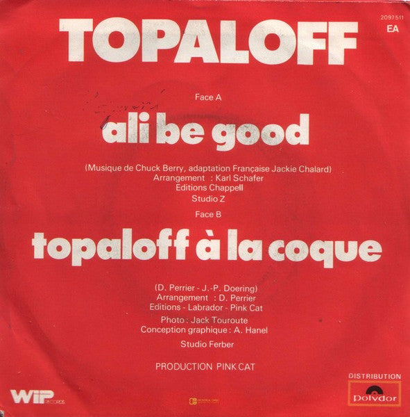 (Occasion) Topaloff – Ali Be Good [Vinyle 45 Tours]