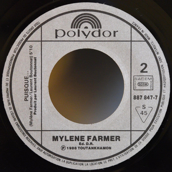 (Occasion) Mylène Farmer – Pourvu Qu'elles Soient Douces [Vinyle 45 Tours]