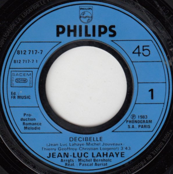 (Occasion) Jean-Luc Lahaye Decibelle [Vinyle 45 Tours]
