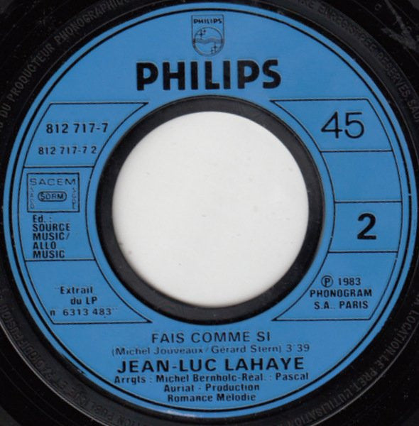 (Occasion) Jean-Luc Lahaye Decibelle [Vinyle 45 Tours]