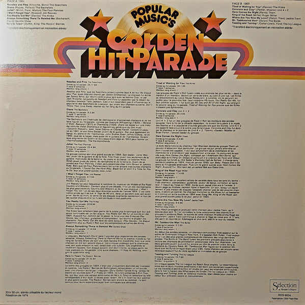 (Occasion) Various – Popular Music's Golden Hit Parade [Vinyle 33Tours]
