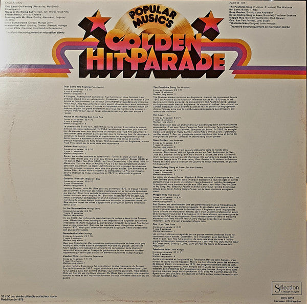 (Occasion) Various – Popular Music's Golden Hit Parade [Vinyle 33Tours]
