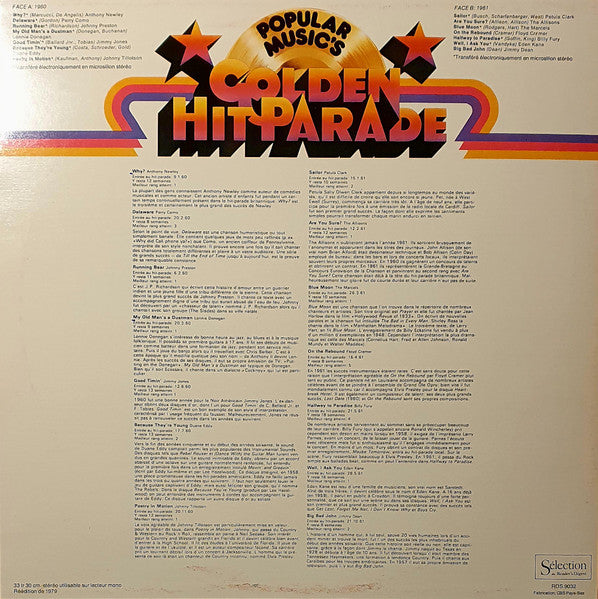 (Occasion) Various – Popular Music's Golden Hit Parade [Vinyle 33Tours]