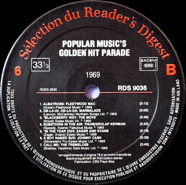 (Occasion) Various – Popular Music's Golden Hit Parade [Vinyle 33Tours]
