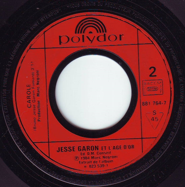 (Occasion) Jesse Garon Et L'Age D'Or – Nous Deux [Vinyle 45 Tours]