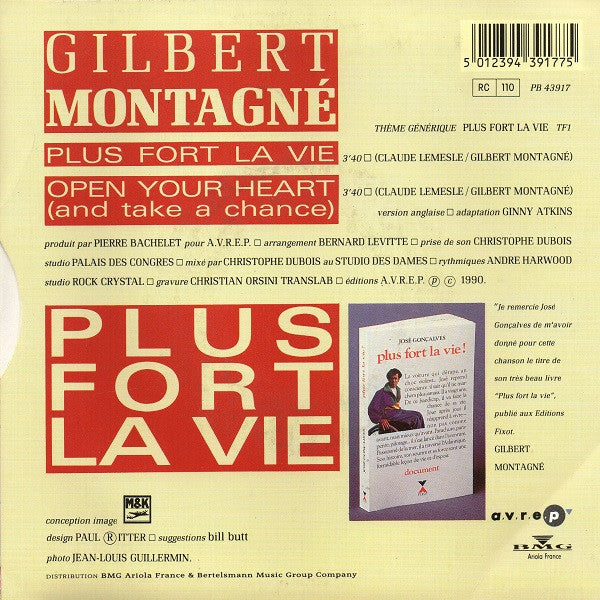 (Occasion) Gilbert Montagné – Plus Fort La Vie [Vinyle 45 Tours]