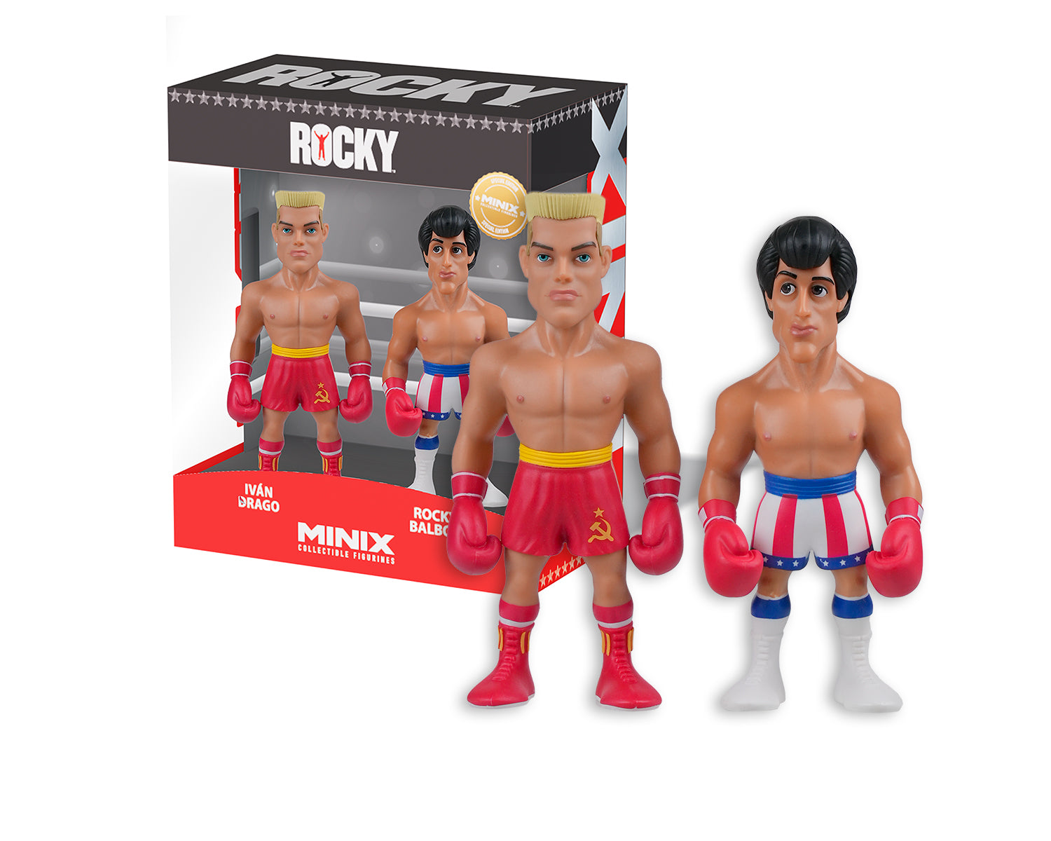 Minix - Movies - Pack Double Rocky - Figurines PVC 7 cm