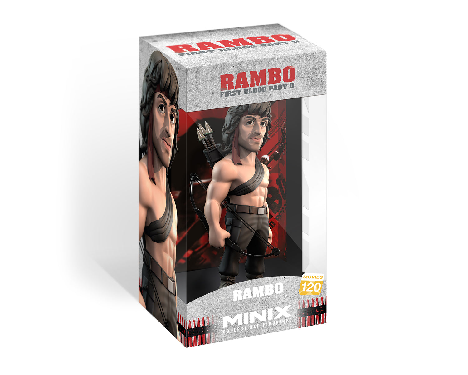 Minix - Movies #120 - Rambo 2 : La Mission - Rambo avec Arc - Figurine 12cm