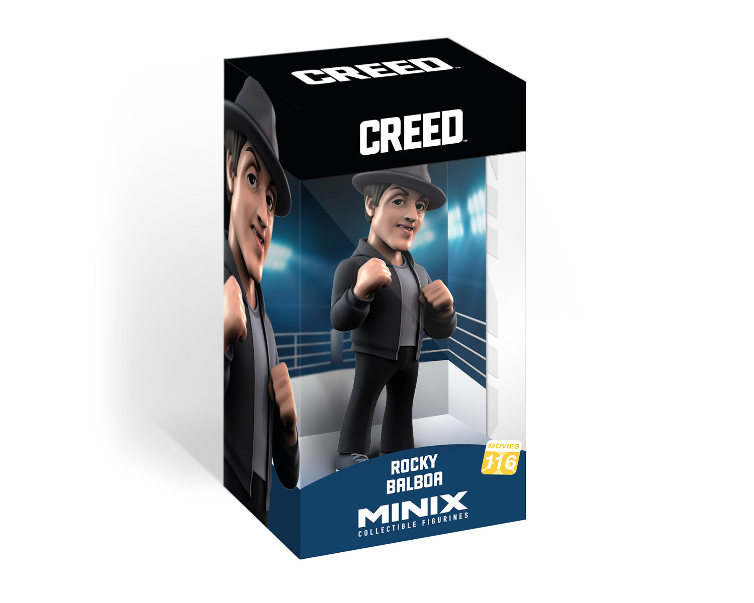 Minix - Movies #116 - Creed - Rocky Chapeau et veste cuir - Figurine 12cm