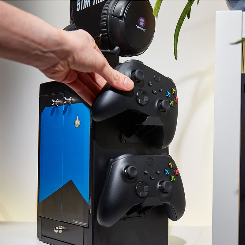 CBS - Meuble de rangement officiel Star Trek Bleu pour gamer - flash vidéo