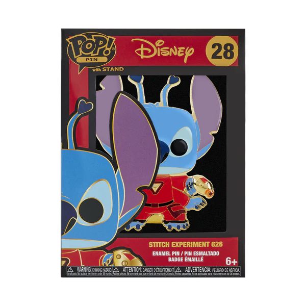 Funko Pop! Pin: Disney: Lilo and Stitch - Stitch Experiment 626 (Chance of Special Chase Edition) - flash vidéo