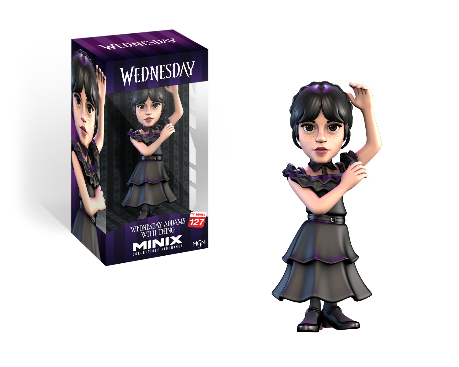 Minix - TV Series # - Mercredi - Mercredi Addams en robe de bal - Figurine 12cm