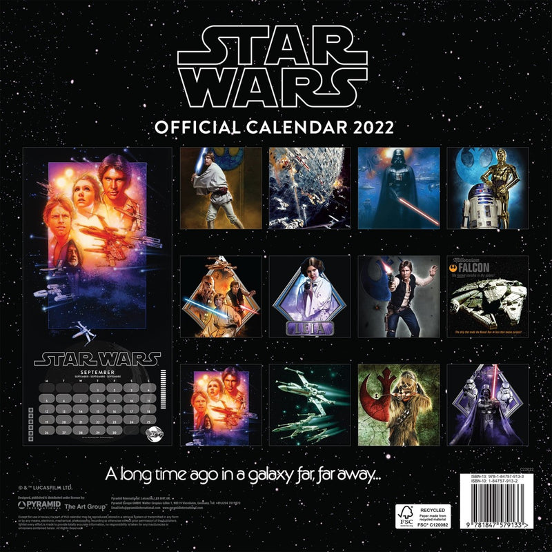 Star Wars - Classique Calendrier Officiel 2022