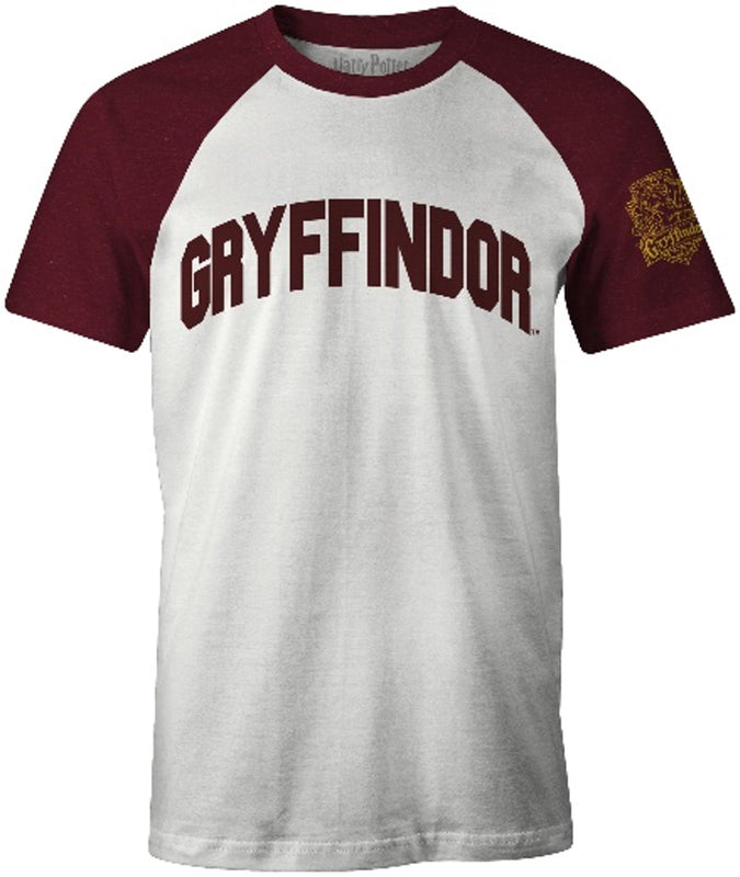 Harry Potter - T-Shirt Blanc et Rouge Gryffondor - L