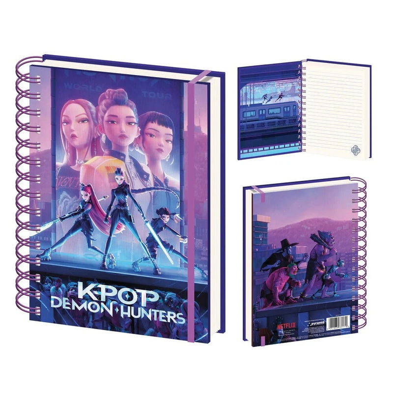KPop Demon Hunters - Carnet Huntrix A5 à spirales