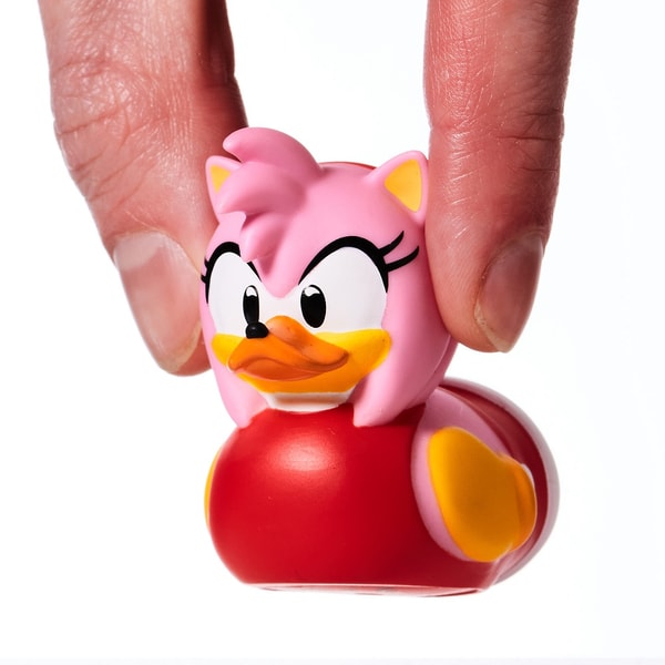 Numskull - Mini TUBBZ Canard de bain - Sonic le Hérisson - Amy Rose (Édition baignoire) - flash vidéo