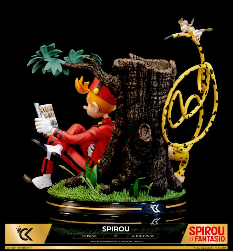 Cartoon Kingdom - 1:6 Statues - Spirou et Fantasio - Spirou "Hommage à Franquin" Statue 26cm - flash vidéo