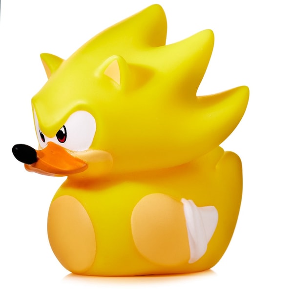 Numskull - Mini TUBBZ Canard de bain - Sonic le Hérisson - Super Sonic (Édition baignoire) - flash vidéo
