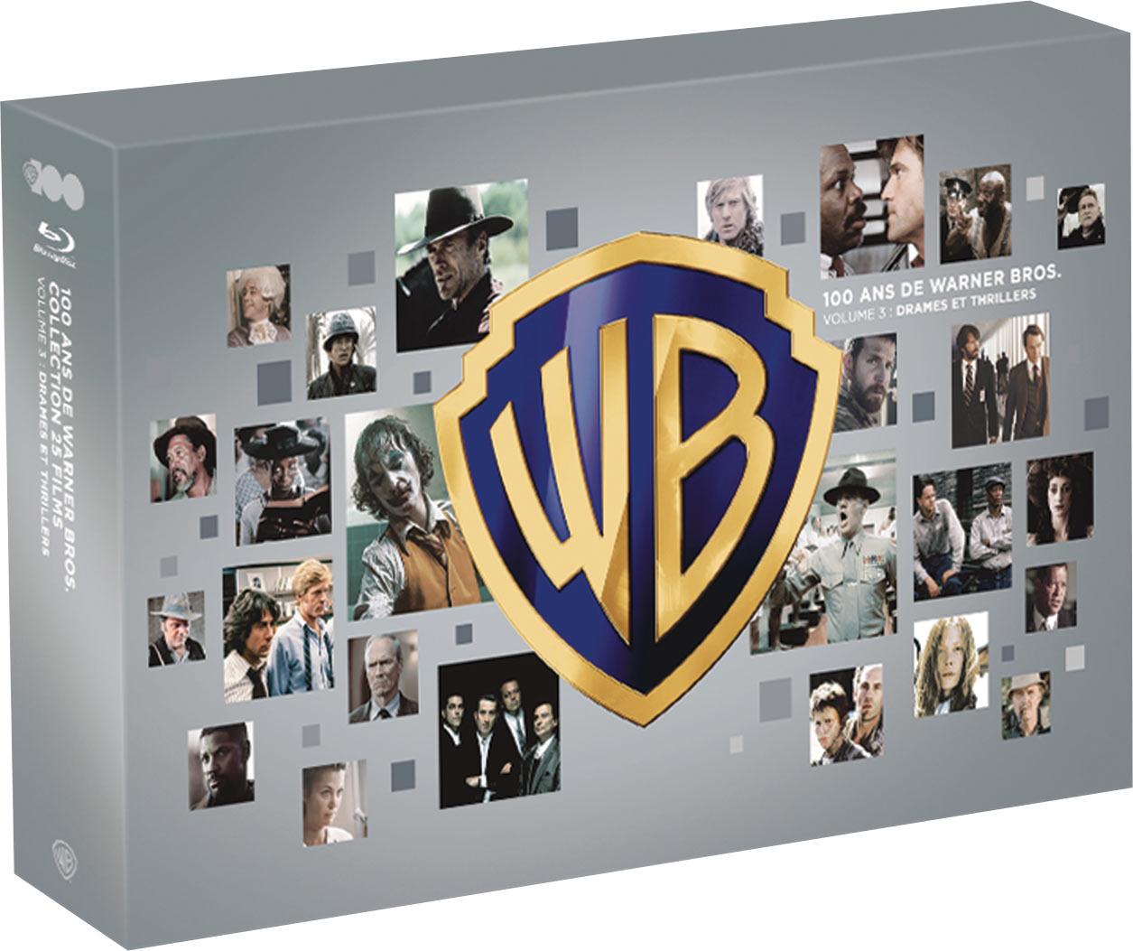 100 ans de Warner - Coffret 25 films - Volume 3 : Drames et thrillers [Blu-ray]