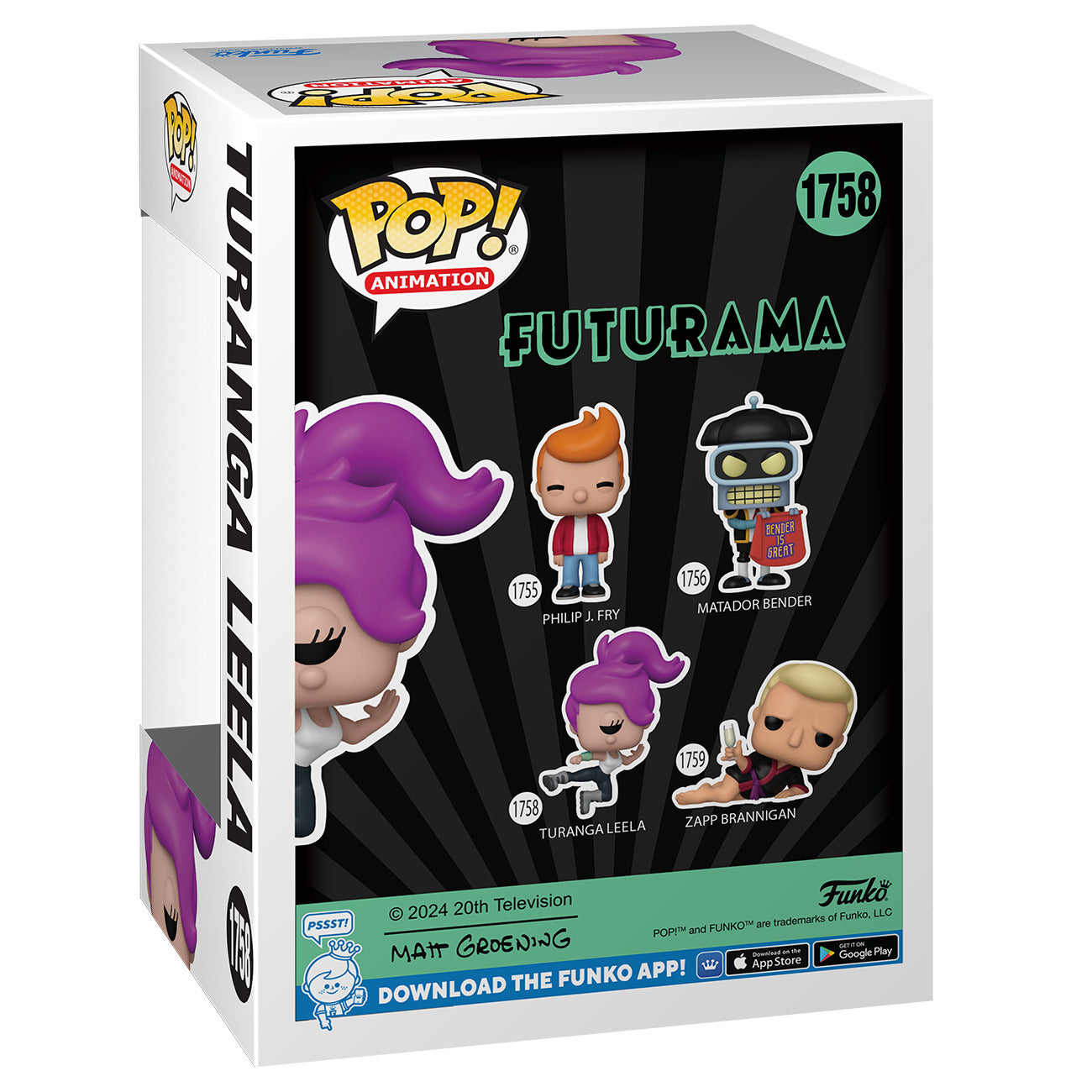 Funko Pop! Animation: Futurama - Turanga Leela - flash vidéo