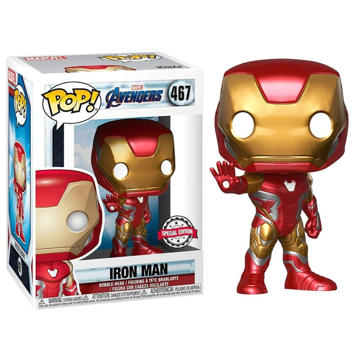 Funko Pop! Marvel: Avengers - Iron Man - US Exclusive ENG Merchandising - flash vidéo